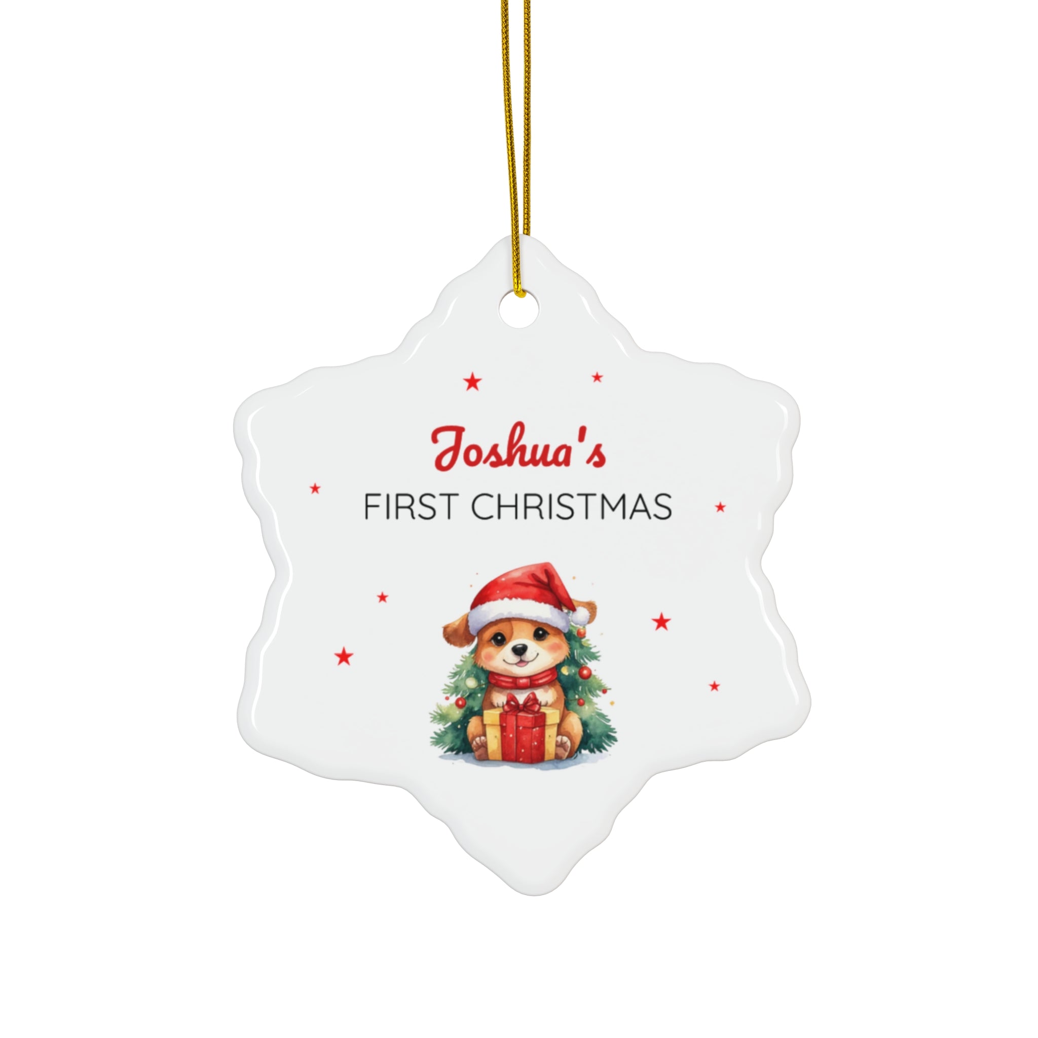 Copy of Ceramic Ornament – “For the Sweetest Aunt Nancy” Personalized Holiday Keepsake