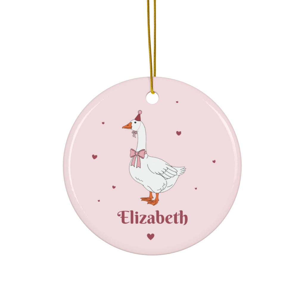 Copy of Copy of Copy of Ceramic Ornament – “For the Sweetest Aunt Nancy” Personalized Holiday Keepsake