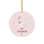 Copy of Copy of Copy of Ceramic Ornament – “For the Sweetest Aunt Nancy” Personalized Holiday Keepsake