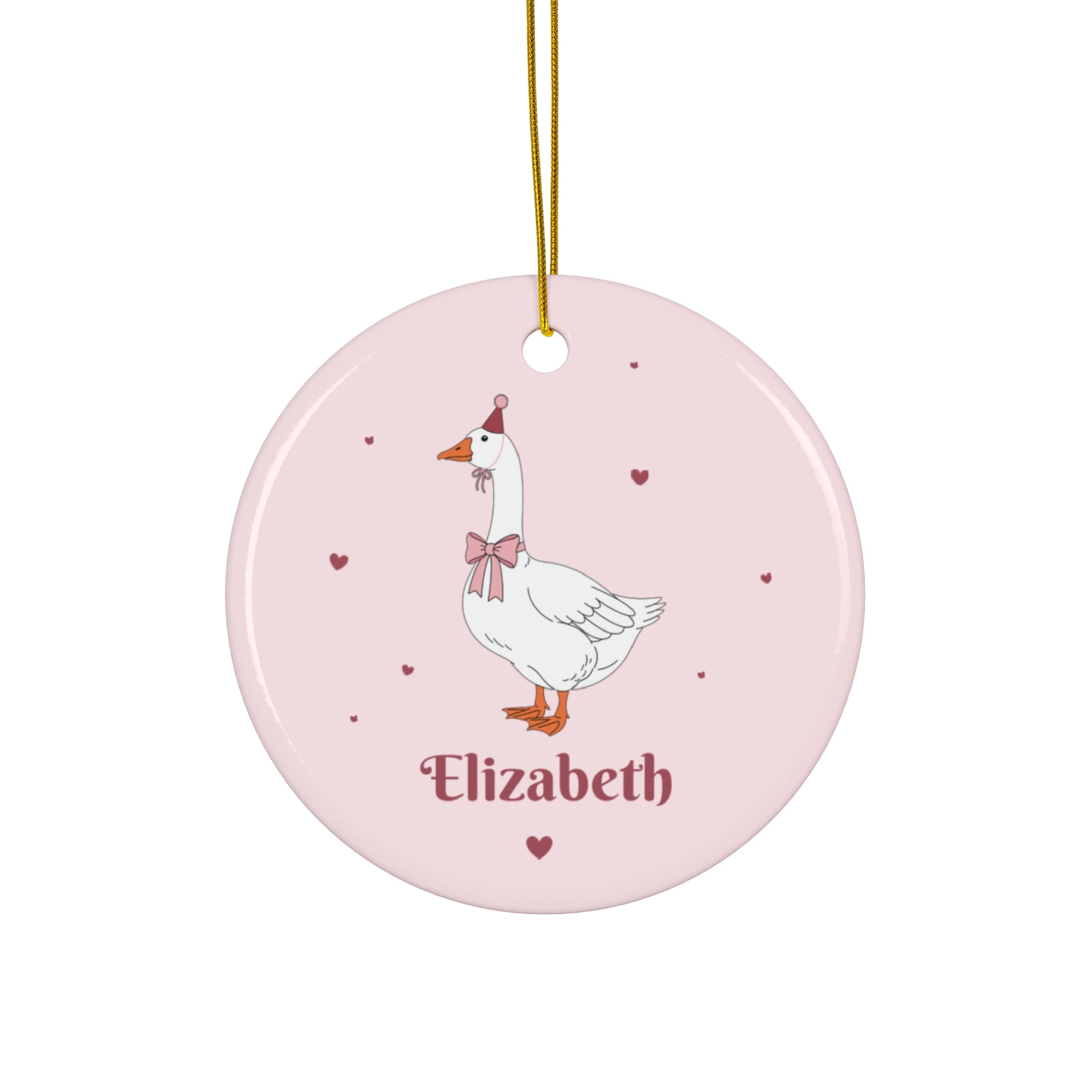 Copy of Copy of Copy of Ceramic Ornament – “For the Sweetest Aunt Nancy” Personalized Holiday Keepsake