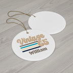 Ceramic Ornament – “For the Sweetest Aunt Nancy” Personalized Holiday Keepsake
