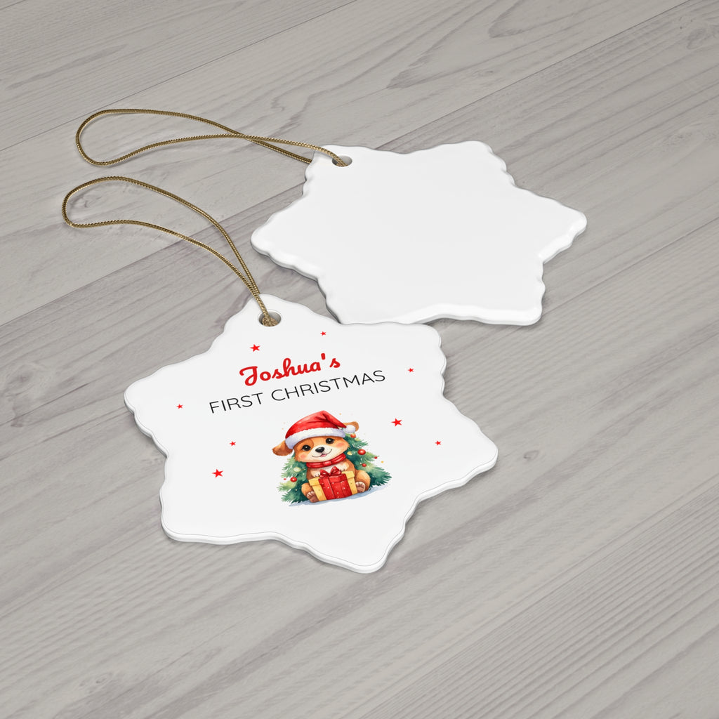 Copy of Ceramic Ornament – “For the Sweetest Aunt Nancy” Personalized Holiday Keepsake
