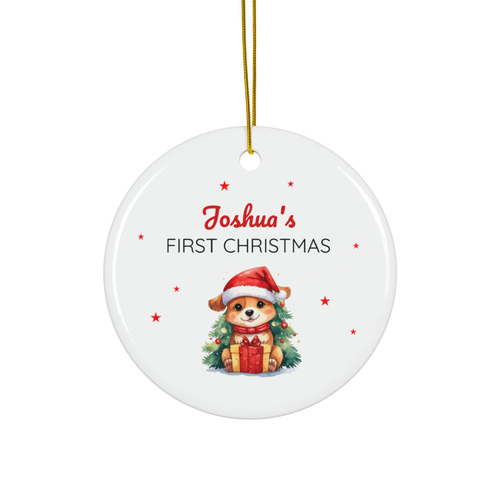 Copy of Ceramic Ornament – “For the Sweetest Aunt Nancy” Personalized Holiday Keepsake