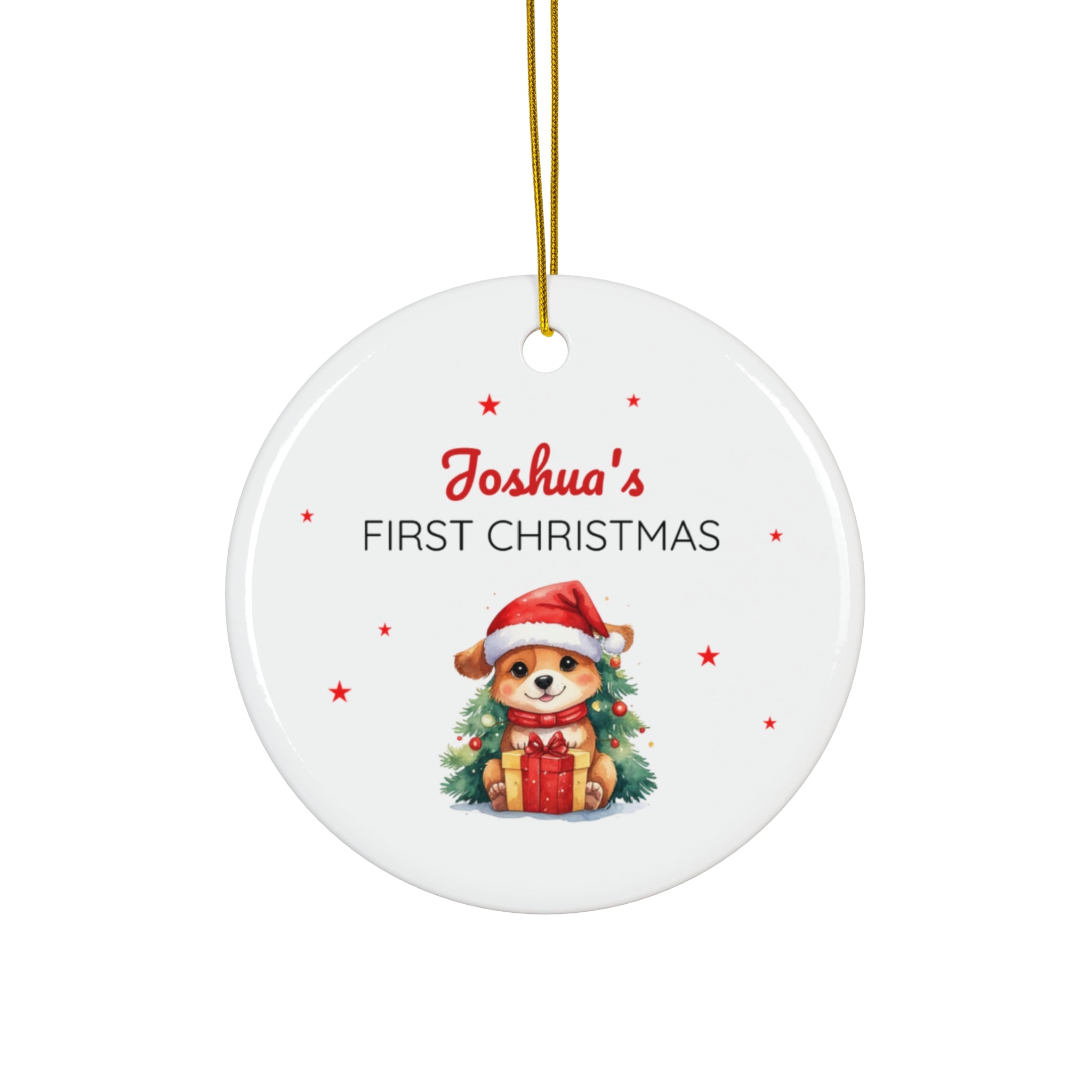 Copy of Ceramic Ornament – “For the Sweetest Aunt Nancy” Personalized Holiday Keepsake