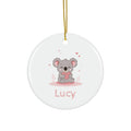 Koala Holding Heart Ceramic Ornament — Cute Baby Nursery & Valentine Keepsake