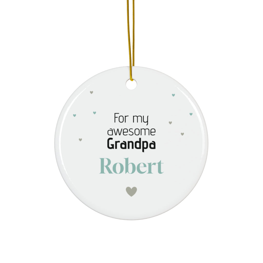 Ceramic Ornament – “For the Sweetest Aunt Nancy” Personalized Holiday Keepsake