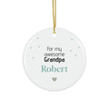 Ceramic Ornament – “For the Sweetest Aunt Nancy” Personalized Holiday Keepsake