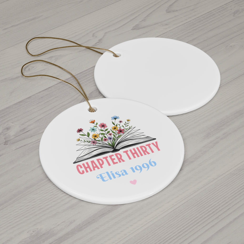 Copy of Copy of Ceramic Ornament – “For the Sweetest Aunt Nancy” Personalized Holiday Keepsake