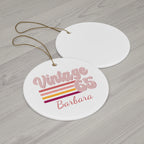 Copy of Ceramic Ornament – “For the Sweetest Aunt Nancy” Personalized Holiday Keepsake