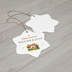 Koala Holding Heart Ceramic Ornament — Cute Baby Nursery & Valentine Keepsake