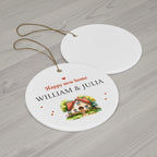Koala Holding Heart Ceramic Ornament — Cute Baby Nursery & Valentine Keepsake