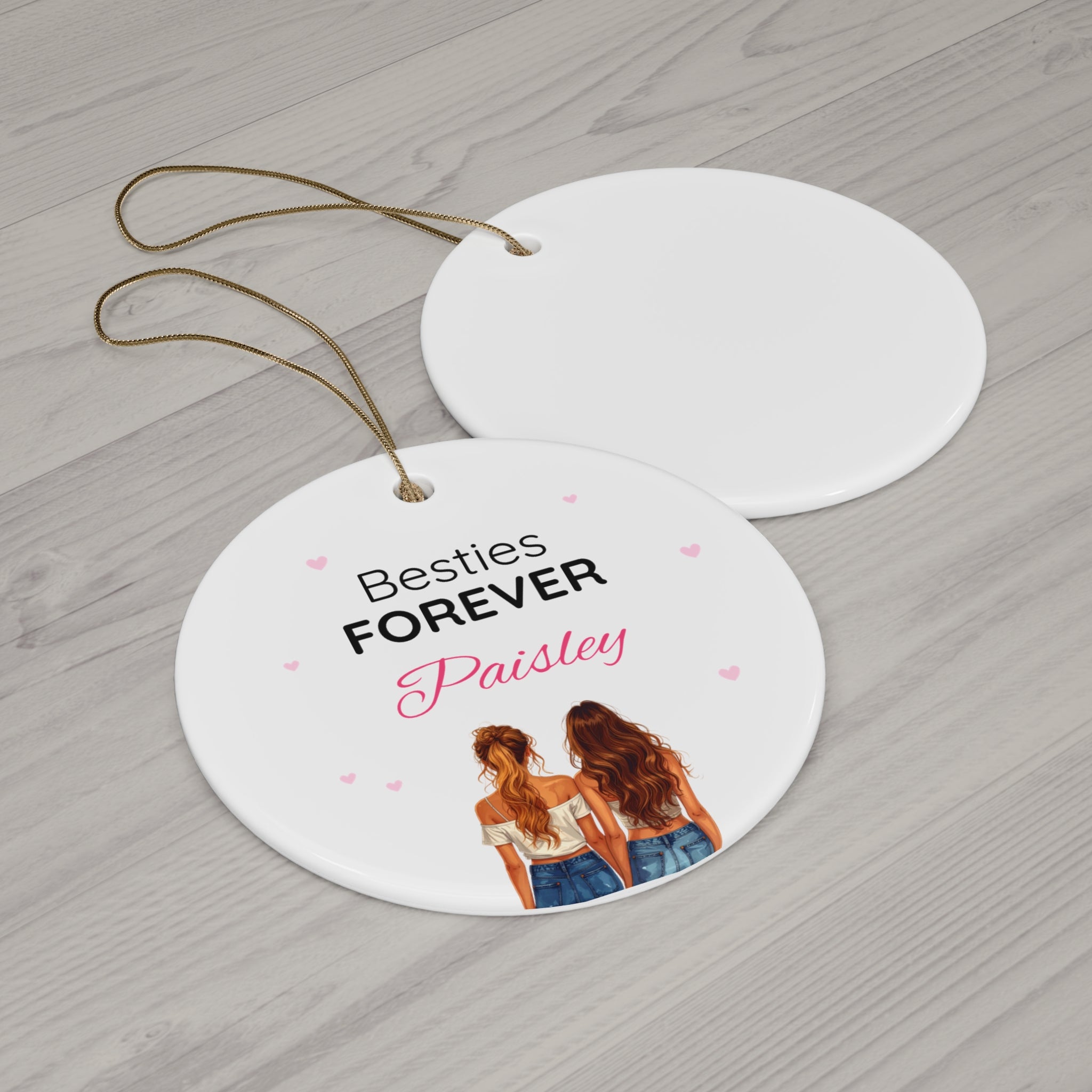 Ceramic Ornament – “For the Sweetest Aunt Nancy” Personalized Holiday Keepsake
