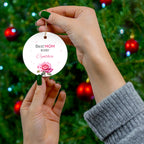 Ceramic Ornament – “For the Sweetest Aunt Nancy” Personalized Holiday Keepsake