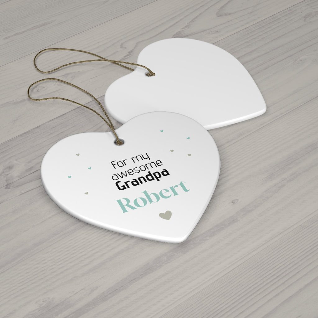 Ceramic Ornament – “For the Sweetest Aunt Nancy” Personalized Holiday Keepsake