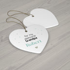 Ceramic Ornament – “For the Sweetest Aunt Nancy” Personalized Holiday Keepsake