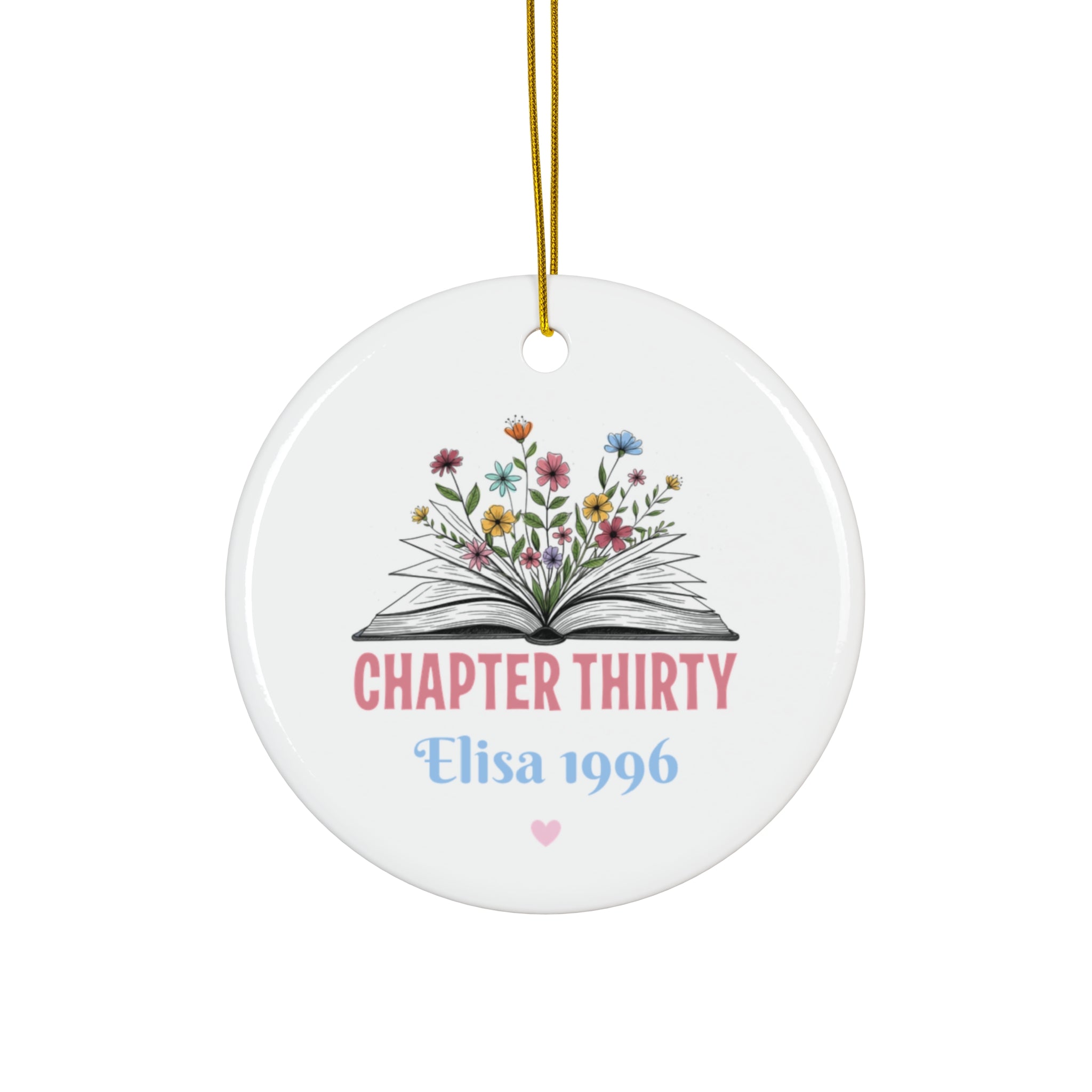Copy of Copy of Ceramic Ornament – “For the Sweetest Aunt Nancy” Personalized Holiday Keepsake