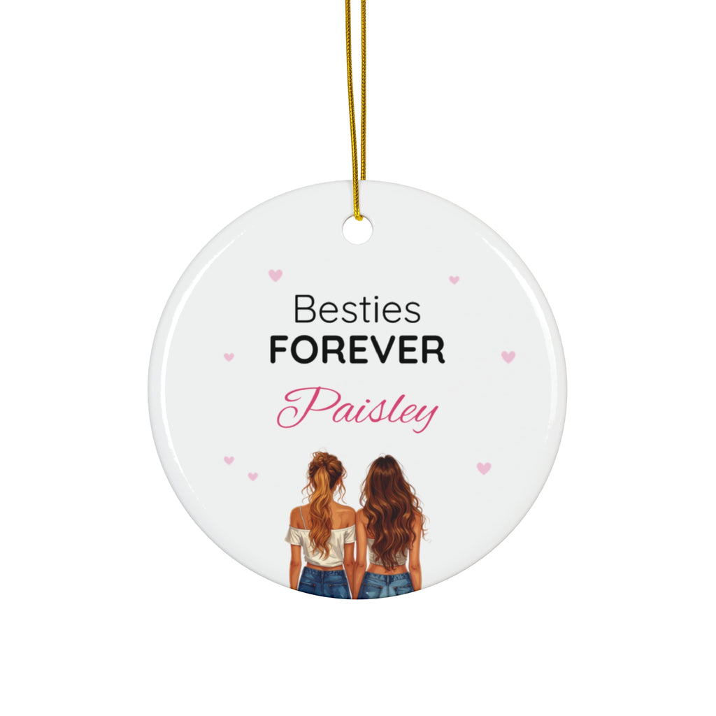 Ceramic Ornament – “For the Sweetest Aunt Nancy” Personalized Holiday Keepsake