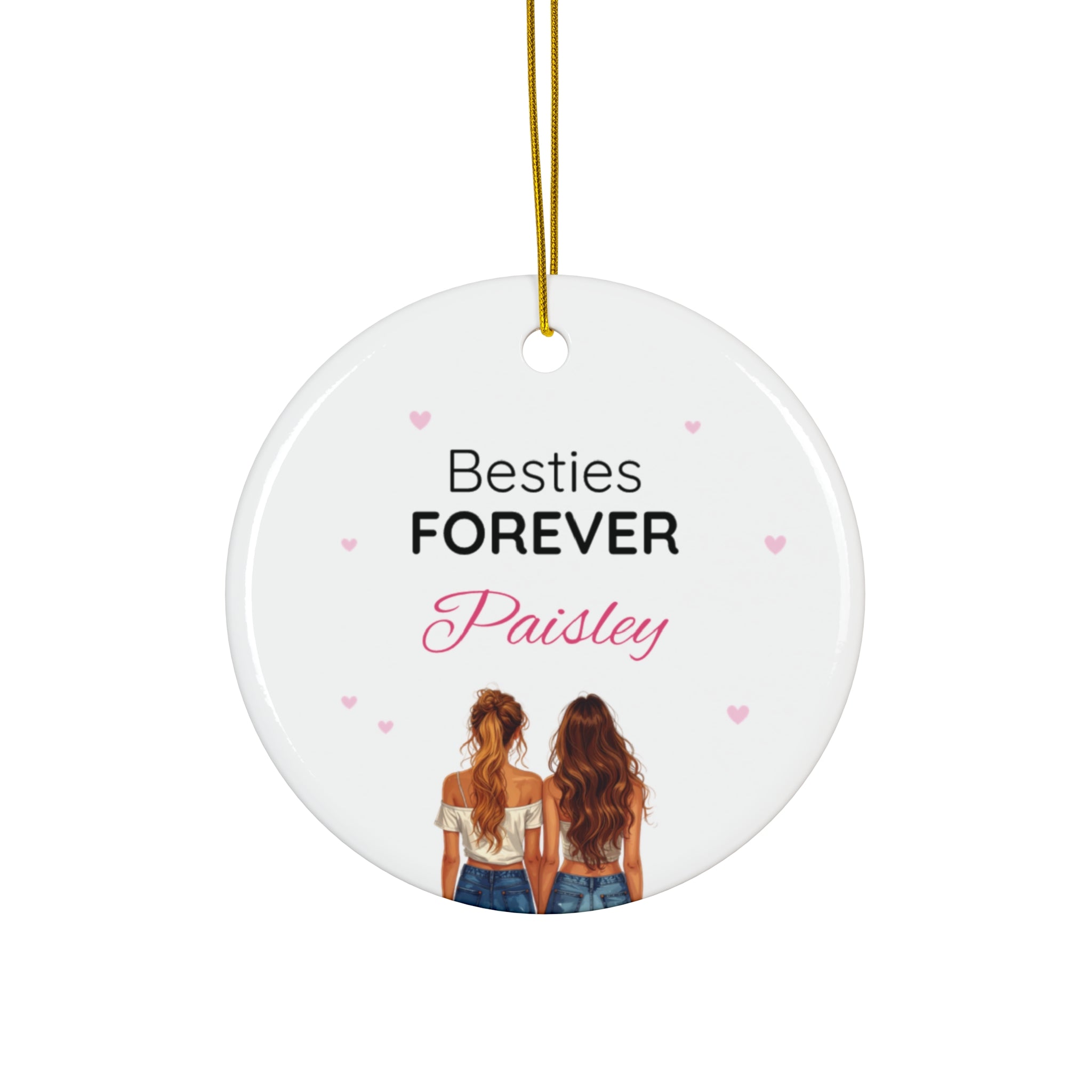 Ceramic Ornament – “For the Sweetest Aunt Nancy” Personalized Holiday Keepsake