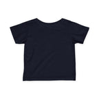 Personalized Infant Tee – Blue Birthday Dinosaur "1" with Name