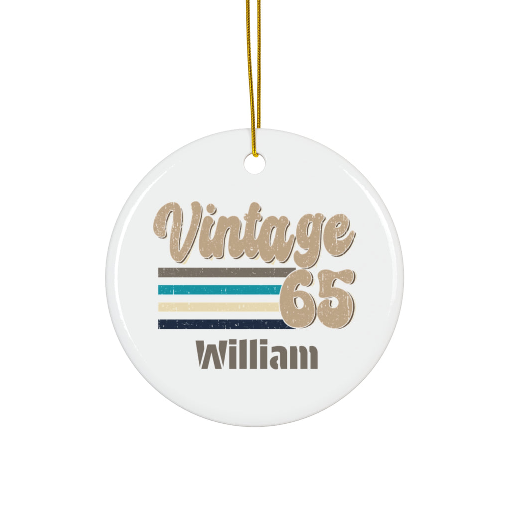 Ceramic Ornament – “For the Sweetest Aunt Nancy” Personalized Holiday Keepsake