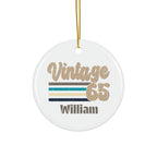 Ceramic Ornament – “For the Sweetest Aunt Nancy” Personalized Holiday Keepsake