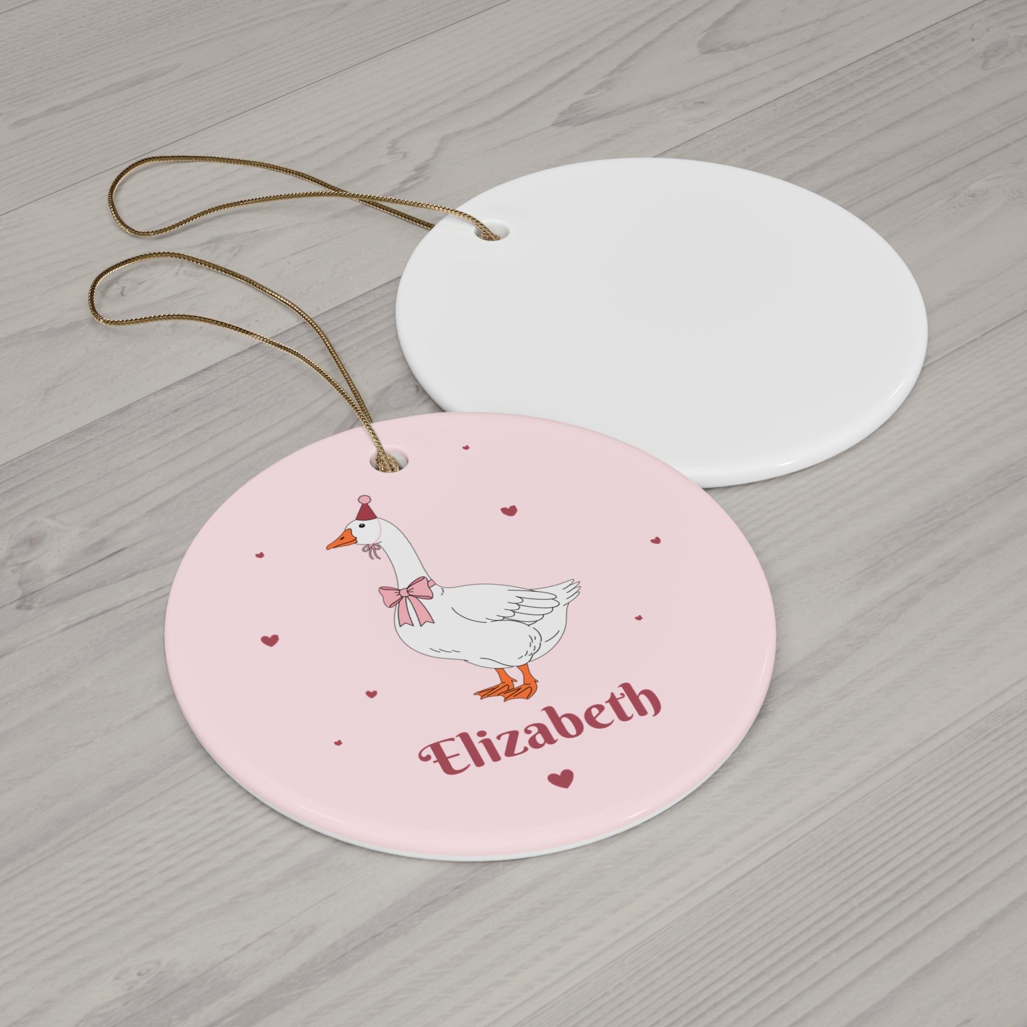 Copy of Copy of Copy of Ceramic Ornament – “For the Sweetest Aunt Nancy” Personalized Holiday Keepsake