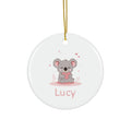 Koala Holding Heart Ceramic Ornament — Cute Baby Nursery & Valentine Keepsake