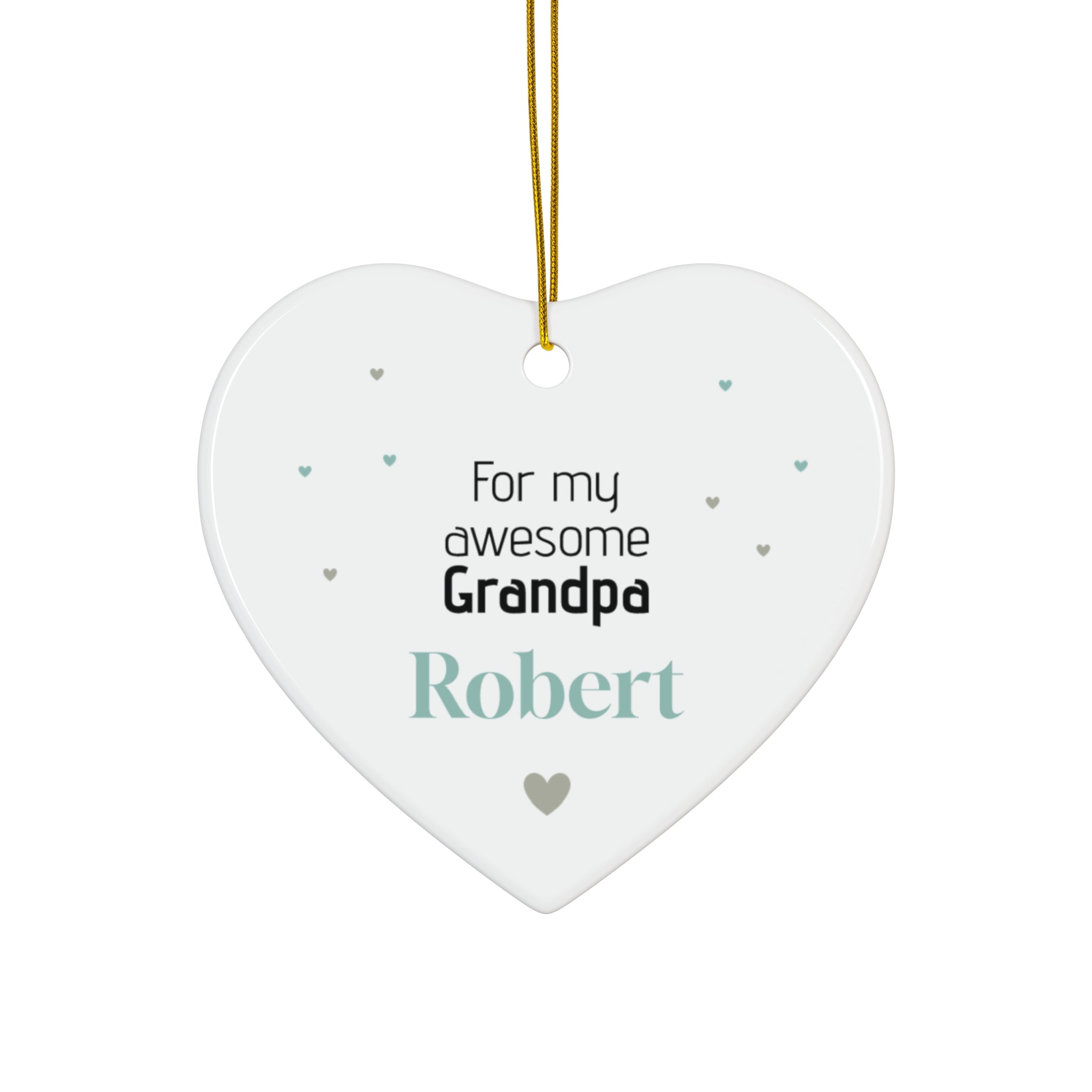 Ceramic Ornament – “For the Sweetest Aunt Nancy” Personalized Holiday Keepsake