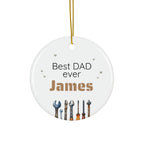 Ceramic Ornament – “For the Sweetest Aunt Nancy” Personalized Holiday Keepsake