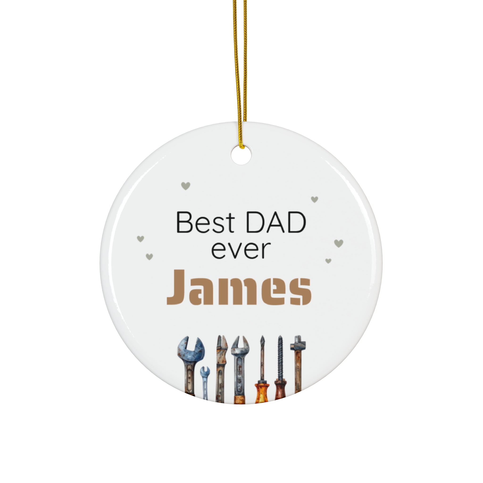 Ceramic Ornament – “For the Sweetest Aunt Nancy” Personalized Holiday Keepsake